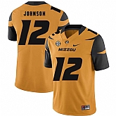 Missouri Tigers 12 Johnathon Johnson Gold Nike College Football Jersey Dzhi,baseball caps,new era cap wholesale,wholesale hats